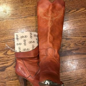 Dingo Genuine Leather Tall Boots Size 8.5 (USA)